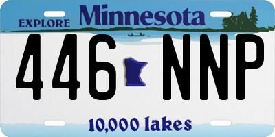 MN license plate 446NNP