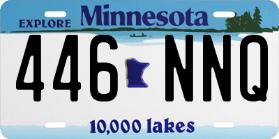 MN license plate 446NNQ