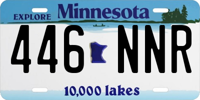 MN license plate 446NNR