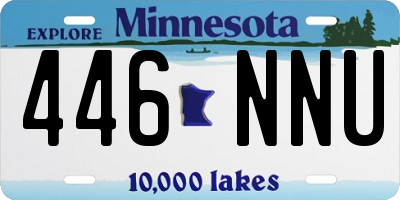MN license plate 446NNU