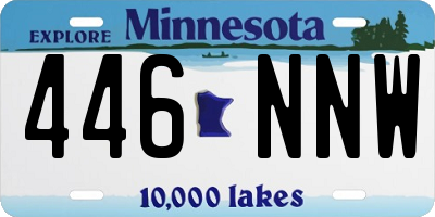 MN license plate 446NNW