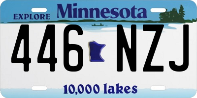 MN license plate 446NZJ