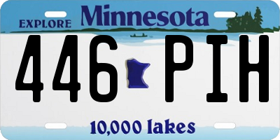 MN license plate 446PIH