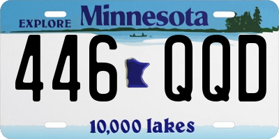 MN license plate 446QQD