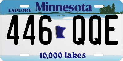 MN license plate 446QQE