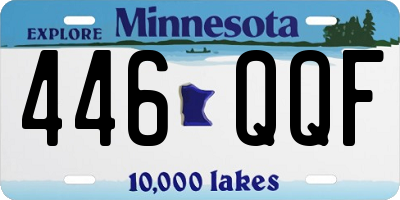 MN license plate 446QQF