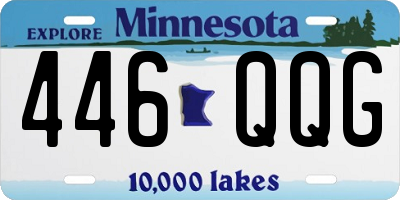 MN license plate 446QQG