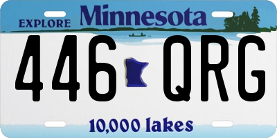 MN license plate 446QRG