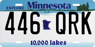 MN license plate 446QRK