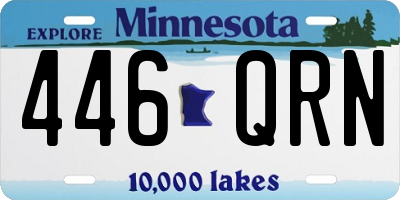MN license plate 446QRN