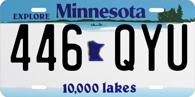 MN license plate 446QYU