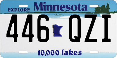 MN license plate 446QZI