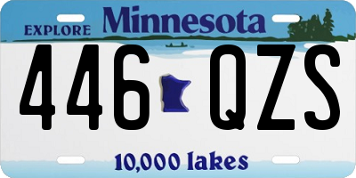 MN license plate 446QZS