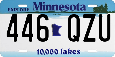 MN license plate 446QZU