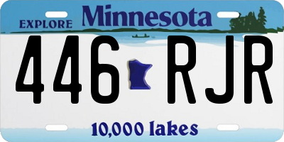 MN license plate 446RJR
