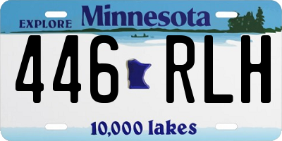 MN license plate 446RLH