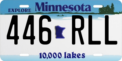 MN license plate 446RLL