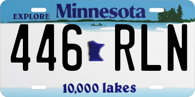MN license plate 446RLN