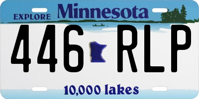 MN license plate 446RLP