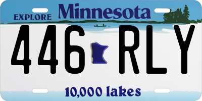 MN license plate 446RLY
