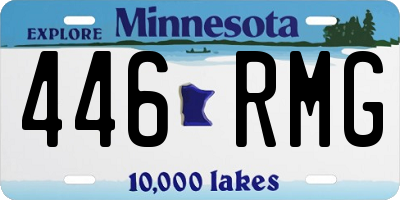 MN license plate 446RMG