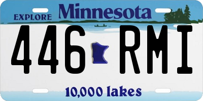 MN license plate 446RMI