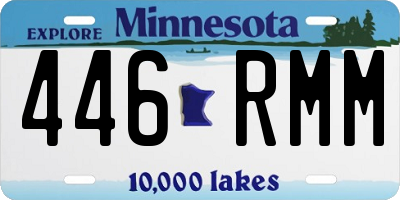 MN license plate 446RMM