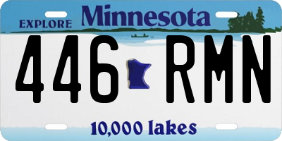 MN license plate 446RMN
