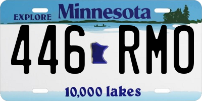 MN license plate 446RMO