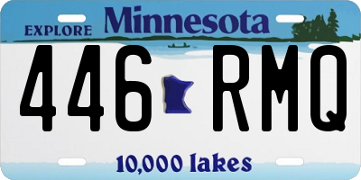MN license plate 446RMQ