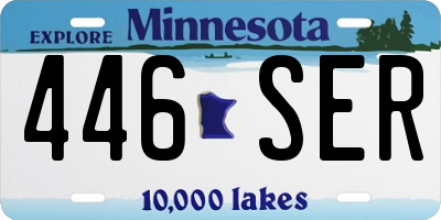 MN license plate 446SER