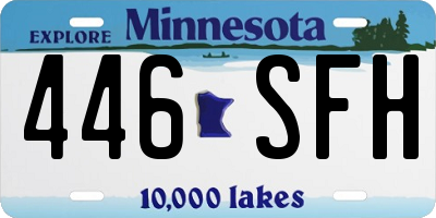 MN license plate 446SFH