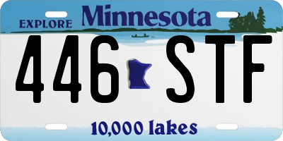 MN license plate 446STF