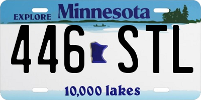 MN license plate 446STL