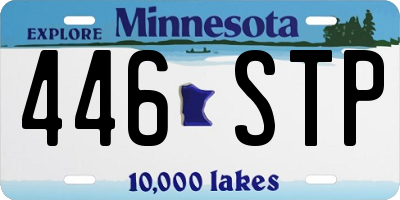 MN license plate 446STP