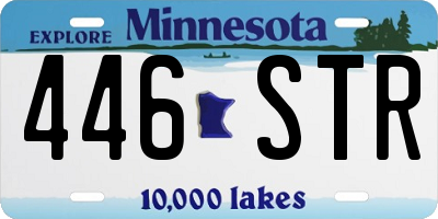 MN license plate 446STR
