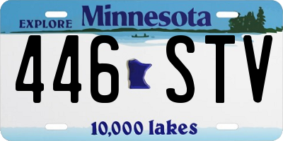 MN license plate 446STV