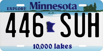 MN license plate 446SUH