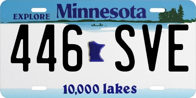 MN license plate 446SVE