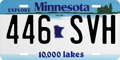 MN license plate 446SVH