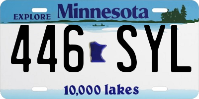 MN license plate 446SYL