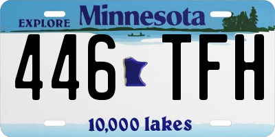MN license plate 446TFH
