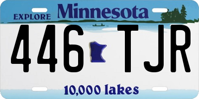 MN license plate 446TJR