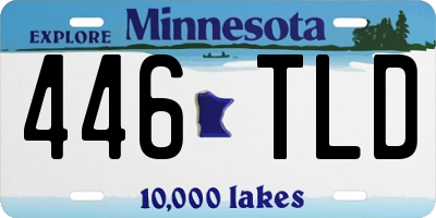 MN license plate 446TLD