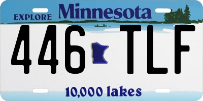 MN license plate 446TLF