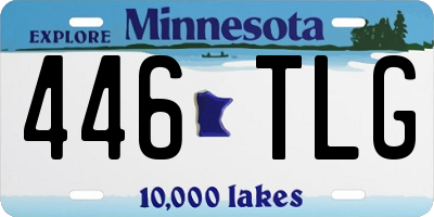 MN license plate 446TLG