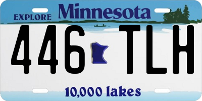 MN license plate 446TLH