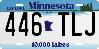 MN license plate 446TLJ