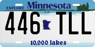 MN license plate 446TLL