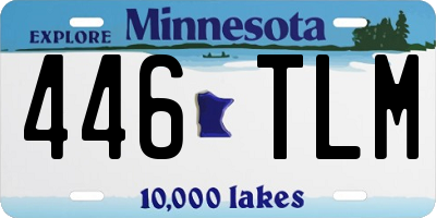 MN license plate 446TLM